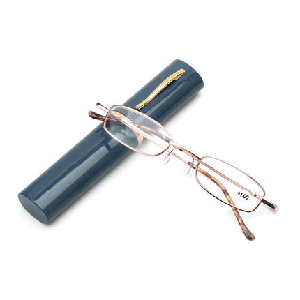 Classic HD Spring Compact Reading Glasses Readers Travel Slim Design with Case - Lamarshop1