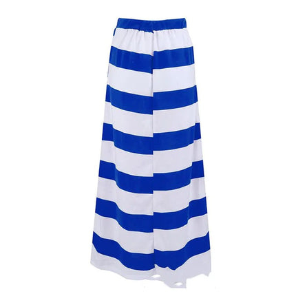 Blue Padded Knitted Hipster Skirt for Street Style - Lamarshop1