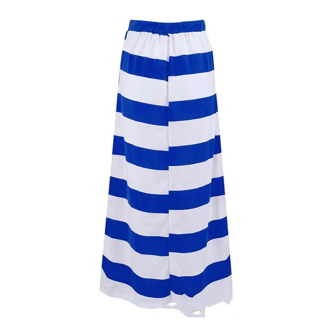 Blue Padded Knitted Hipster Skirt for Street Style - Lamarshop1