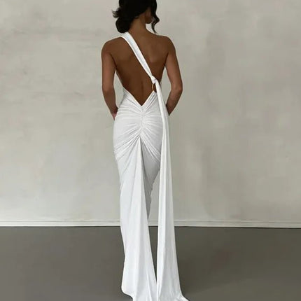 Backless Halter Sheath Dress For Women - Lamarshop1