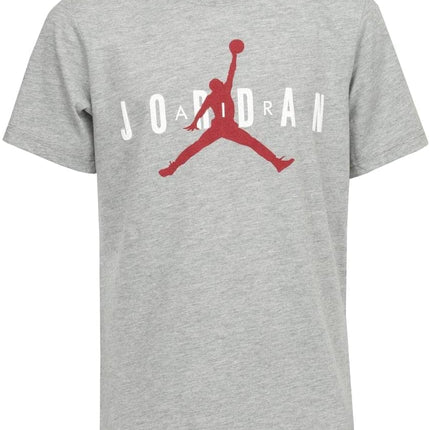 Nike Air Jordan Big Boys (8-20) Short-Sleeve Jumpman T-Shirt Jordan (Grey/White/Red Jumpman Medium)