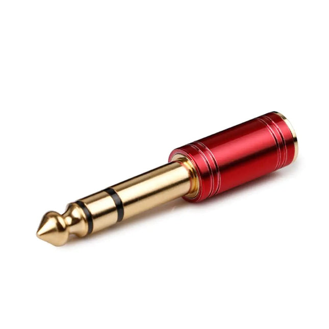 SKW 6.35mm (1/4 inch) Male to 3.5mm (1/8 inch) Female Stereo Audio Adapter - 1 Pack