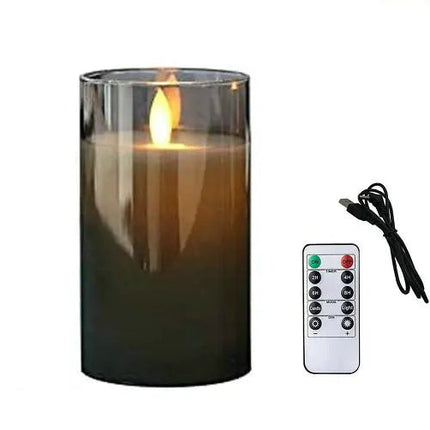 USB Rechargeable LED Pillar Candles - Lamarshop1