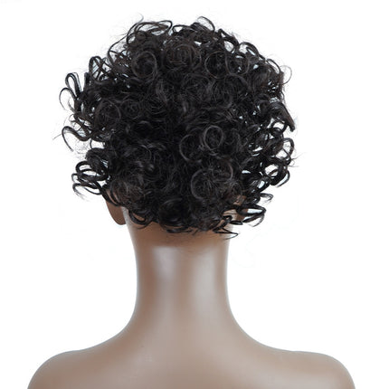 Curly High-Temperature Synthetic Hair Bun Accessories