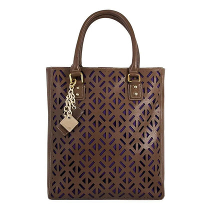 Luminous Leather Bag - Chocolate - Lamarshop1