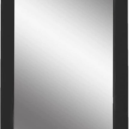 MIHAGUTY Magnetic Locker Mirror5" x 7" Small Mirrors School Locker Bathroom Household Refrigerator Locker Accessory Office Cabinets and Home (Black) - Lamarshop1