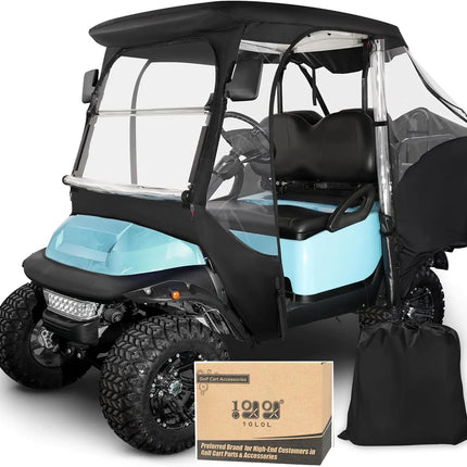 10L0L 4 - Passengers Golf Cart Driving Enclosure for Club Car Precedent Clear Window Rain Cover All Weather Waterproof Windproof Snowproof Storage Covers - Lamarshop1