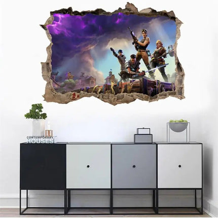 3D Fortnite PVC Wall Stickers for Home Decor - Lamarshop1