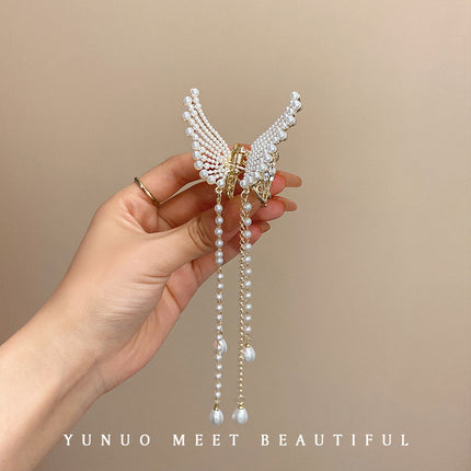 Elegant Korean Butterfly Hair Clip with Tassels