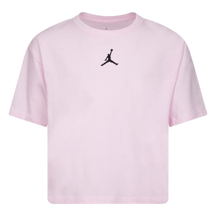 Jordan Girls Essentials Tee (Little Kids/Big Kids) Pink Foam SM (7 Little Kid)