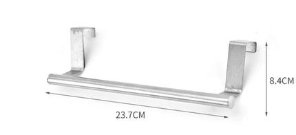 Stainless Steel Single Rod Towel Rack for Cabinet Doors - Lamarshop1