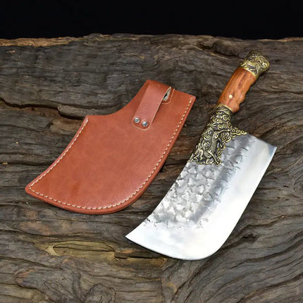 Household Bone Chopping Hand - forged Kitchen Knife Dual - use Knife Ghost Hand Made Chef Knives - Lamarshop1