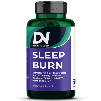 Sleep Burn Night Time Fat BurnerNight Shred Fat Burner and Natural Sleep Support for Men and WomenMetabolism Booster with Vitamin B6L - Theanine Melatonin Astragalus Ceylon Cinnamon Berberine 60ct - Lamarshop1