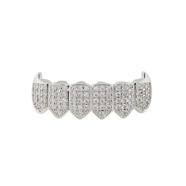 Hip Hop Grillz with Copper and Gold Tooth Decor