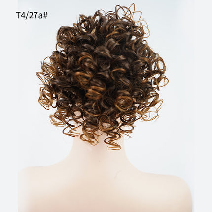 Curly High-Temperature Synthetic Hair Bun Accessories