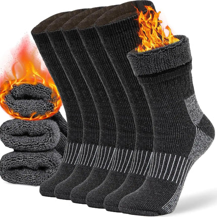 Merino Wool Socks Casual Warm Socks for Winter Cozy Boot Socks for Men & Women - Lamarshop1