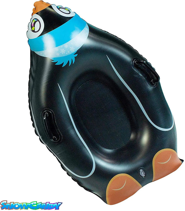 SNOWCANDY Animal Inflatable Snow Sled Multiple Animal Styles (Winter Penguin Inflatable Snow Sled)