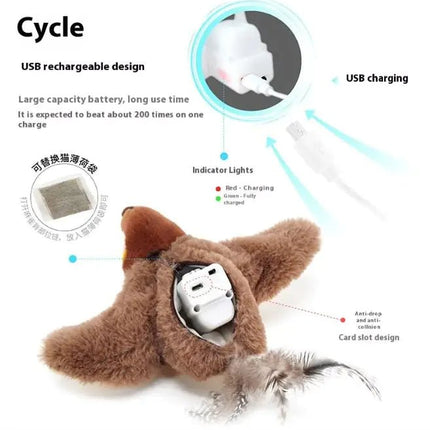 Flapping Bird Cat  Toy