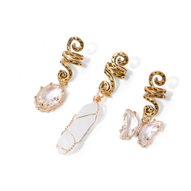Bohemian Beaded Hair Accessories Set (3 Pieces)