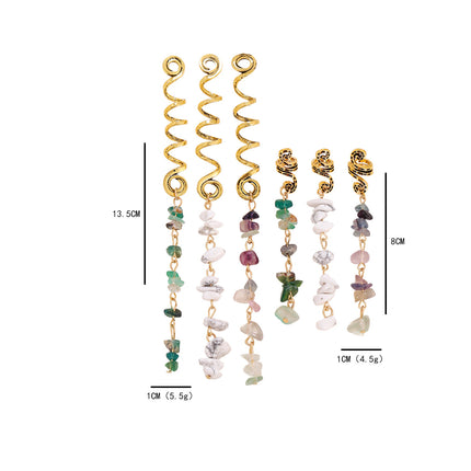 Vintage Hair Accessories Pendant for DIY Braids