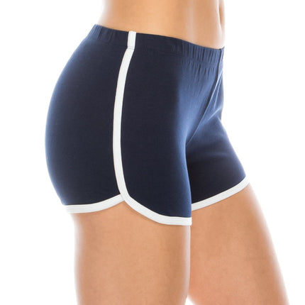 EttelLut - Sexy Booty Dolphin Shorts for Women - Cotton & Spandex Fabric - Navy Smal