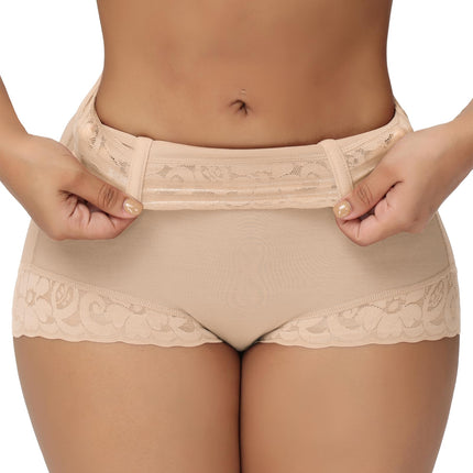 SHAPSHE Tummy Control Shapewear Shorts for Women Booty Lifting Compression Underwear Slimming Thong Shapewear Fajas Colombianas Reductoras y Moldeadoras Body Shaper Panties Beige S