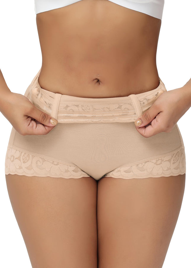SHAPSHE Tummy Control Shapewear Shorts for Women Booty Lifting Compression Underwear Slimming Thong Shapewear Fajas Colombianas Reductoras y Moldeadoras Body Shaper Panties Beige S