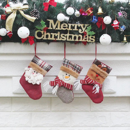 Christmas Stocking Gift Bag and Tree Decorations