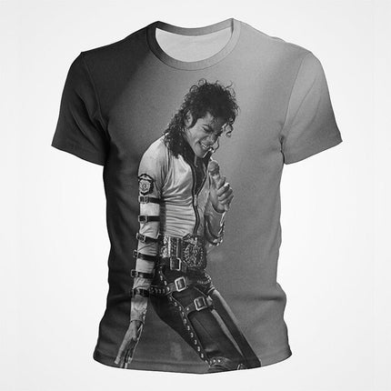 Michael Jackson 3D Print Polyester Men's T-Shirt