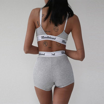 2020 Summer Women's Casual Set with V-Neck Tank Top