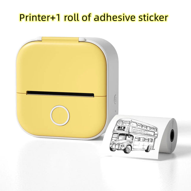Portable Mini Thermal Label Printer Home Photo Printer Student Wrong Question Printer Bluetooth - compatible Mini Label Printer Price Tag - Lamarshop1