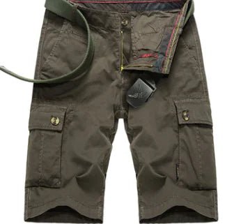 Men's Casual Cotton Cargo Shorts with Big Pockets - Lamarshop1