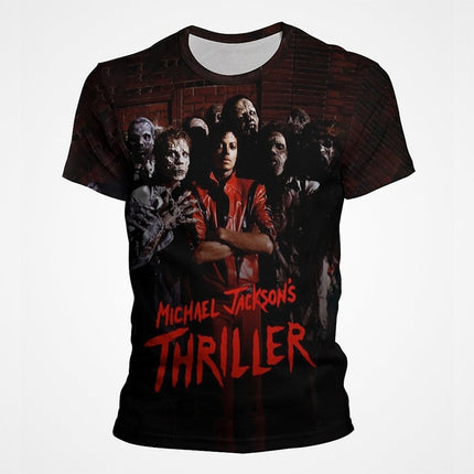 Michael Jackson 3D Print Polyester Men's T-Shirt