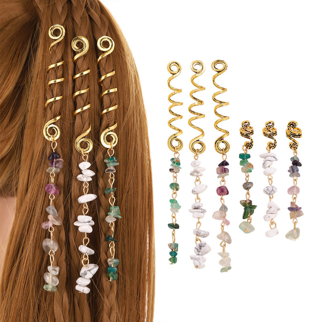 Vintage Hair Accessories Pendant for DIY Braids