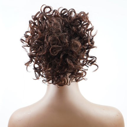 Curly High-Temperature Synthetic Hair Bun Accessories