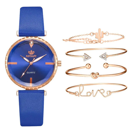 Bracelet Set with Quartz Watch for Women