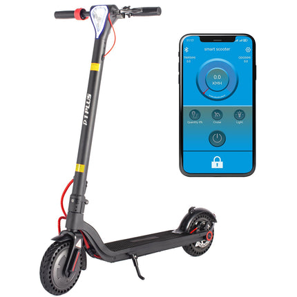 Electric Scooter - 450W Motor Max 18 Miles Long Range 19Mph Top Speed 8.5" Tires Portable Folding Commuting Electric Scooter Adults with Dual Braking System and App Control