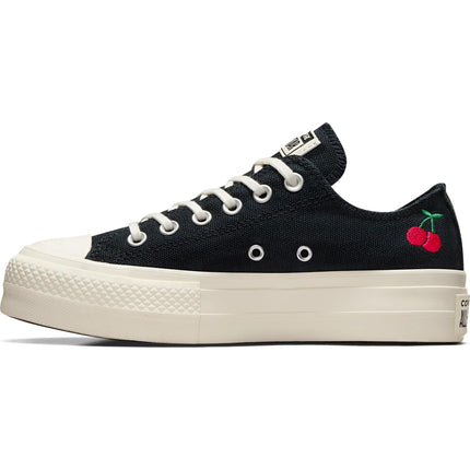 Converse Womens Chuck Taylor All Star Lift Sneakers Black/Egret/Red 6.5 Medium US