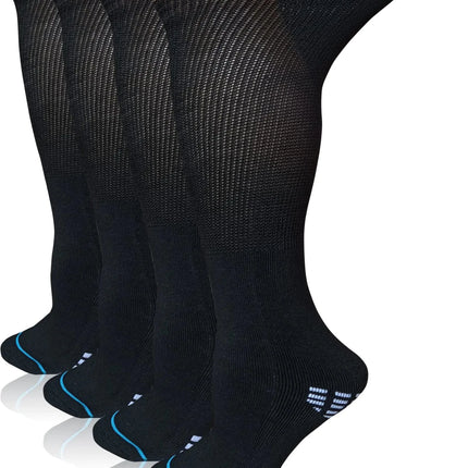"Extra wide diabetic socks for swollen feet and legs in black"