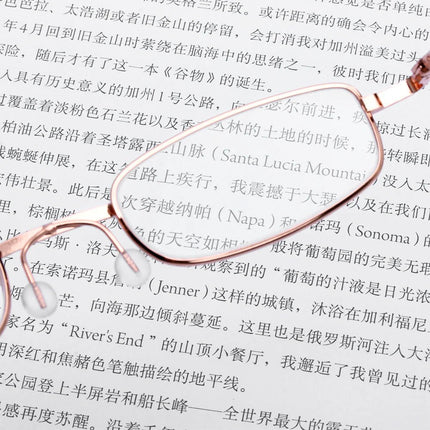 Classic HD Spring Compact Reading Glasses Readers Travel Slim Design with Case - Lamarshop1