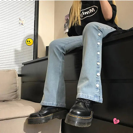 Slim Flared Straight Wide Leg Jeans