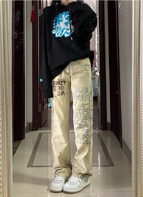 Retro High Waist Wide Leg Jeans
