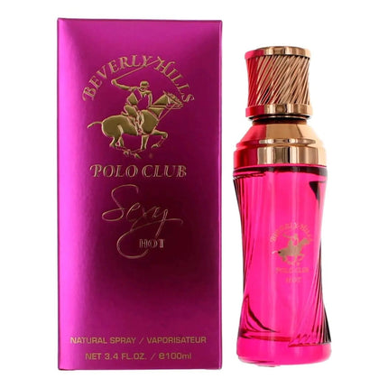 Beverly Hills Polo Club SEXY HOT - Cologne for Women with Notes of Amber & Vanilla - Sweet & Seductive Fragrance Scent - Eau De Toilette Spray 3.40fl.oz / 100ml (Packaging May Vary) - Lamarshop1