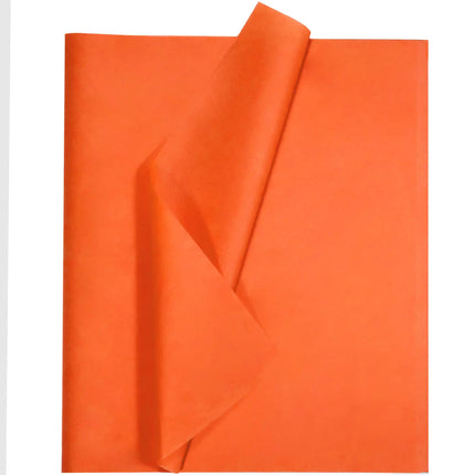 Undemouc 100 Sheets Orange Tissue Paper 20x14 Inches Tissue Paper Bulk for Bags Wrapping Tissue Paper for DIY Crafts Birthday Weddings Baby Shower Thanksgiving Halloween Party Decor