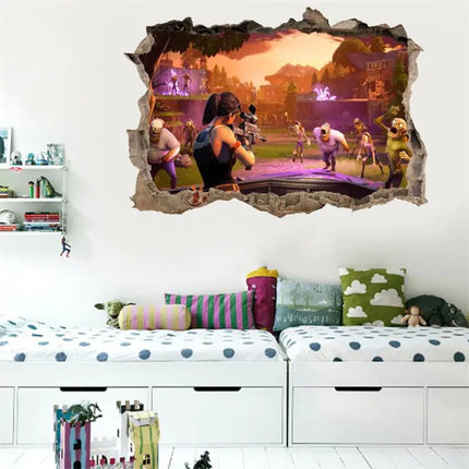 3D Fortnite PVC Wall Stickers for Home Decor - Lamarshop1