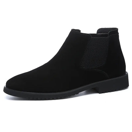 Men's High - Top Leather Chelsea Ankle Boots - Lamarshop1