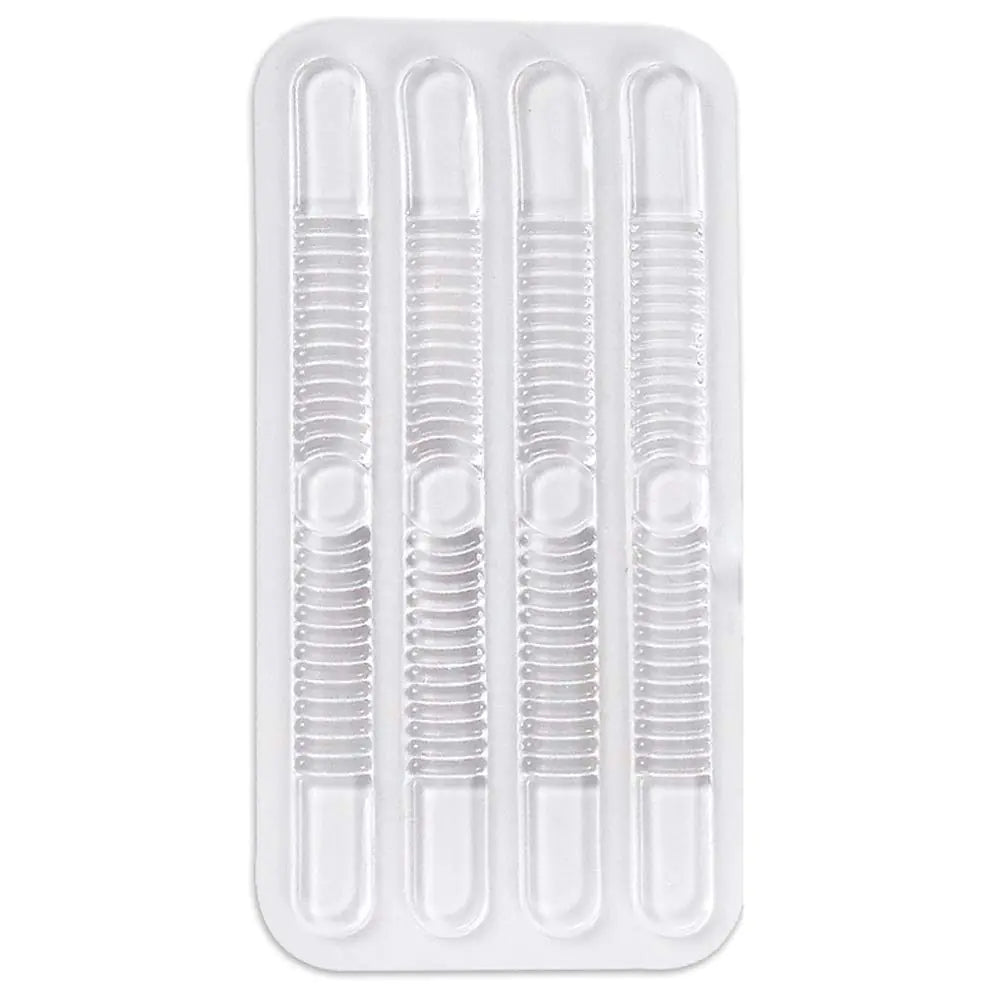 10 Sheets (40 Pcs) Clear Heel Grips Silicone Shoe Liner Strap Grip Anti Slip Sandals Cushion Insert Pad for Lady Women
