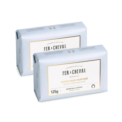 Fer à Cheval Gentle Perfumed Soap Bar Organic Body Bath Soap Natural Soap Bar Seaside Citrus Soap 125g Pack of 2 - Lamarshop1