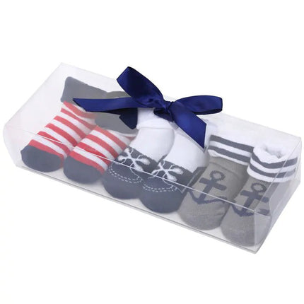 Cute Cartoon Polka Dot Baby Socks with Bow Set