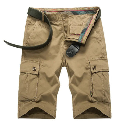 Men's Casual Cotton Cargo Shorts with Big Pockets - Lamarshop1